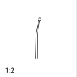 Крючки микрохирургические, 180 мм