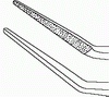 Пинцет для завязывания нитей по Кельману-Макферсону, длинный